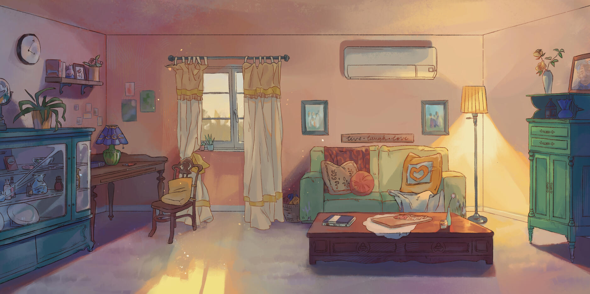 background illustration for Blehblades Level 1, video game with BRGD