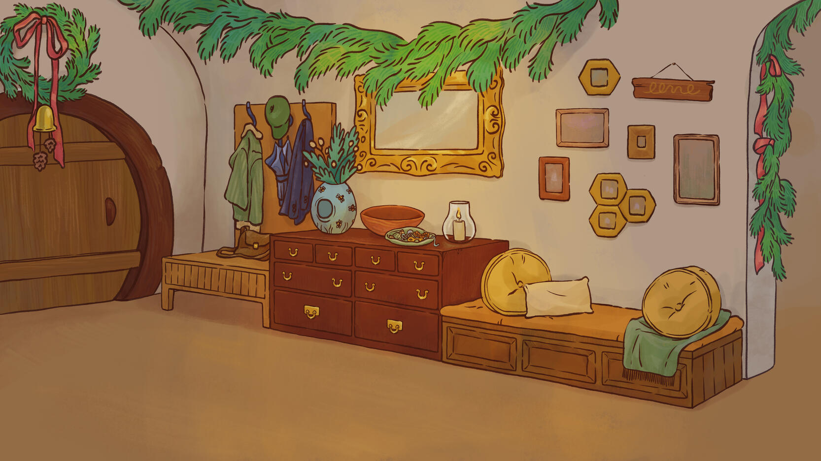 Bonnie's Burrow entryway