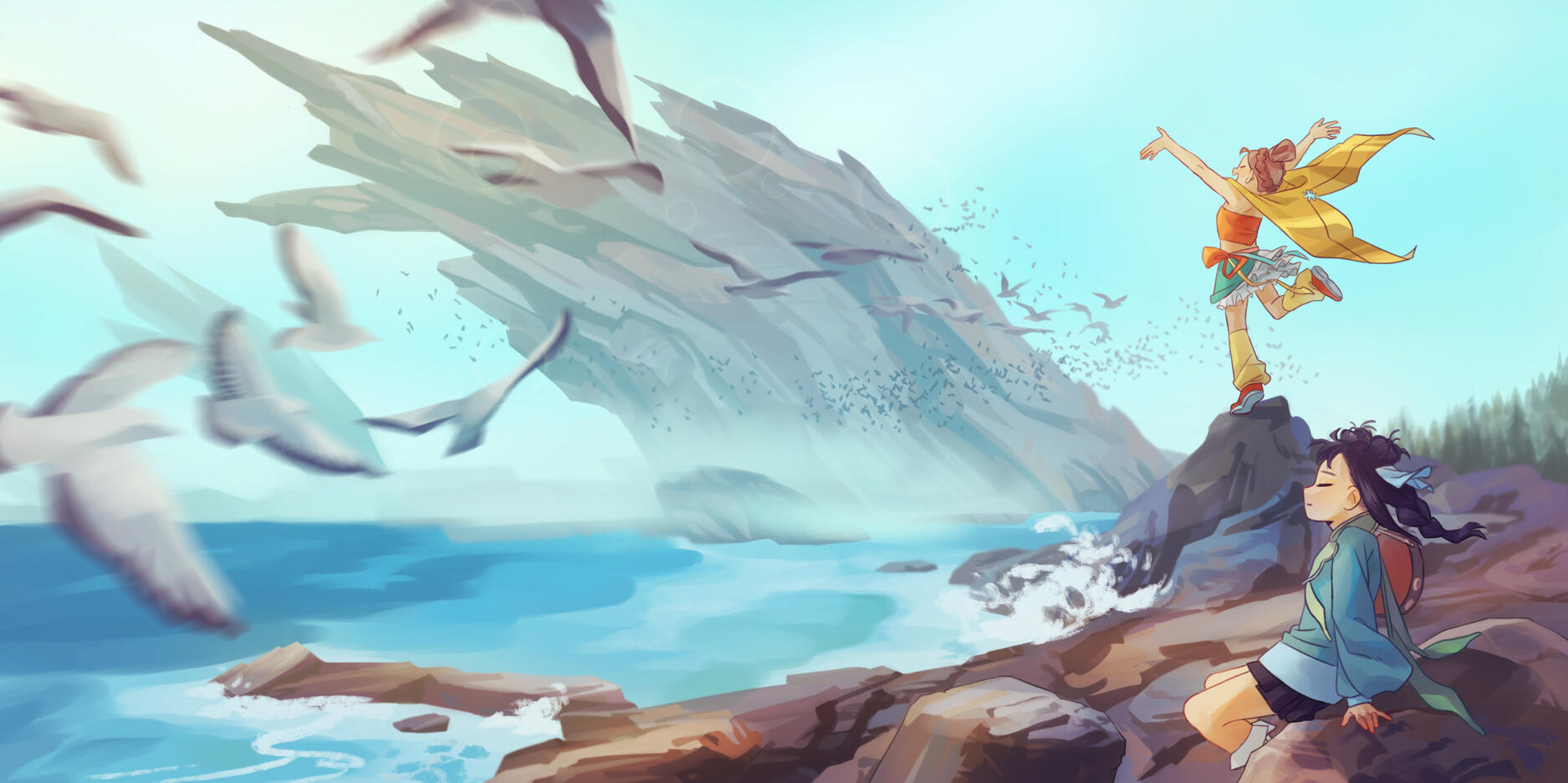 Sundial, environment illustration