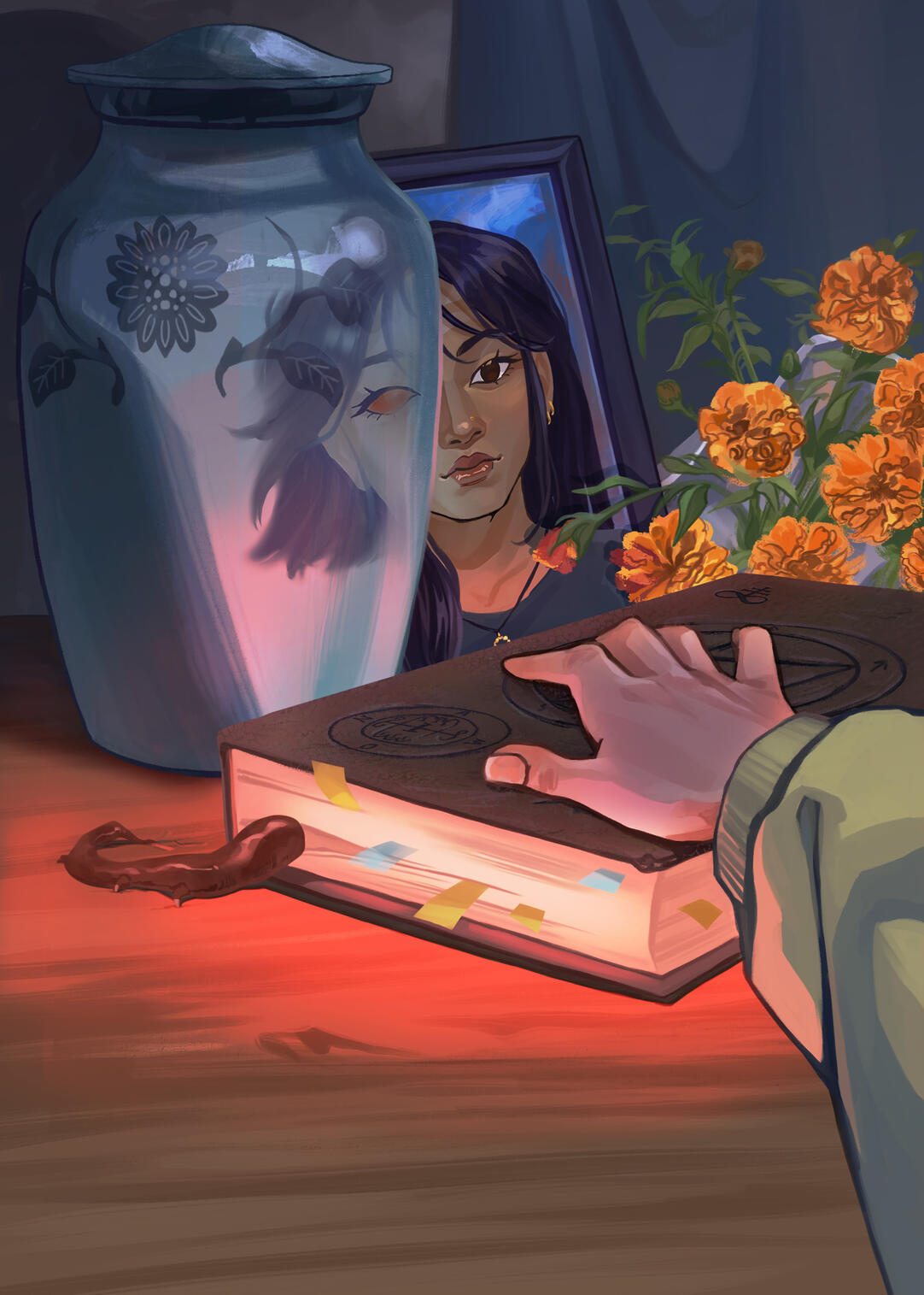 mock cover for Marcie's Ashes