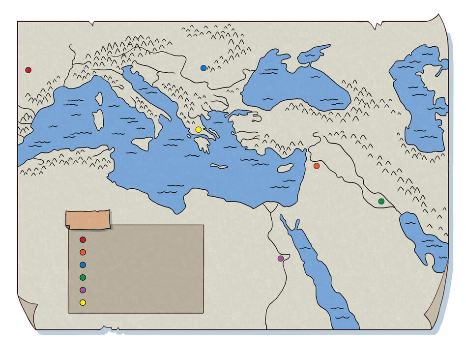 full spread color map
