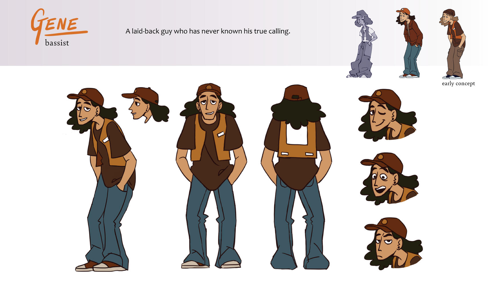 The Haunts, Gene character sheet