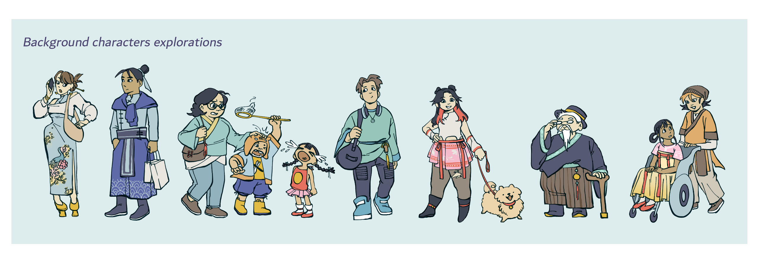 background character design explorations background character design explorations