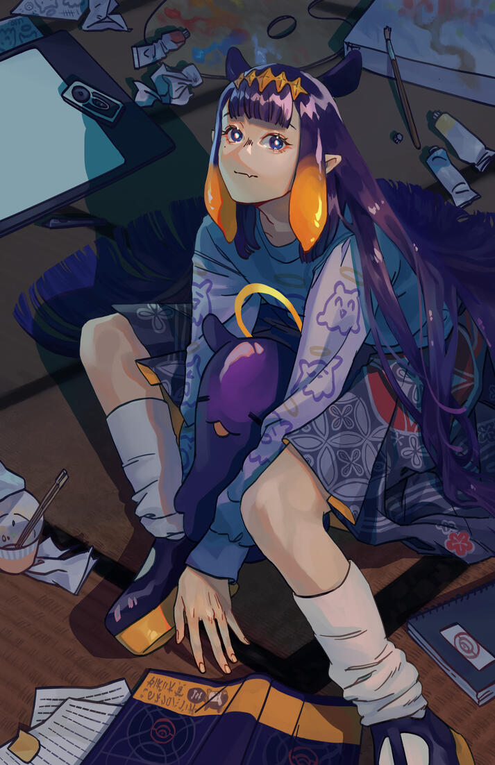 fanart of Ninomae Ina'nis