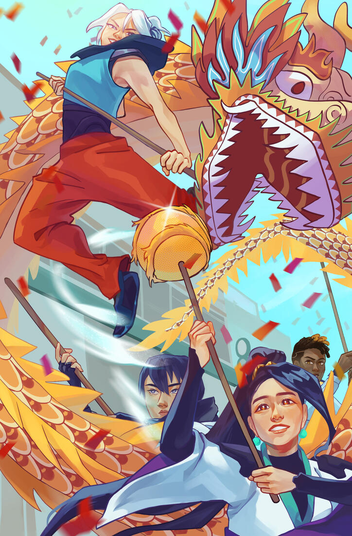 fanart of Valorant for Lunar New Year