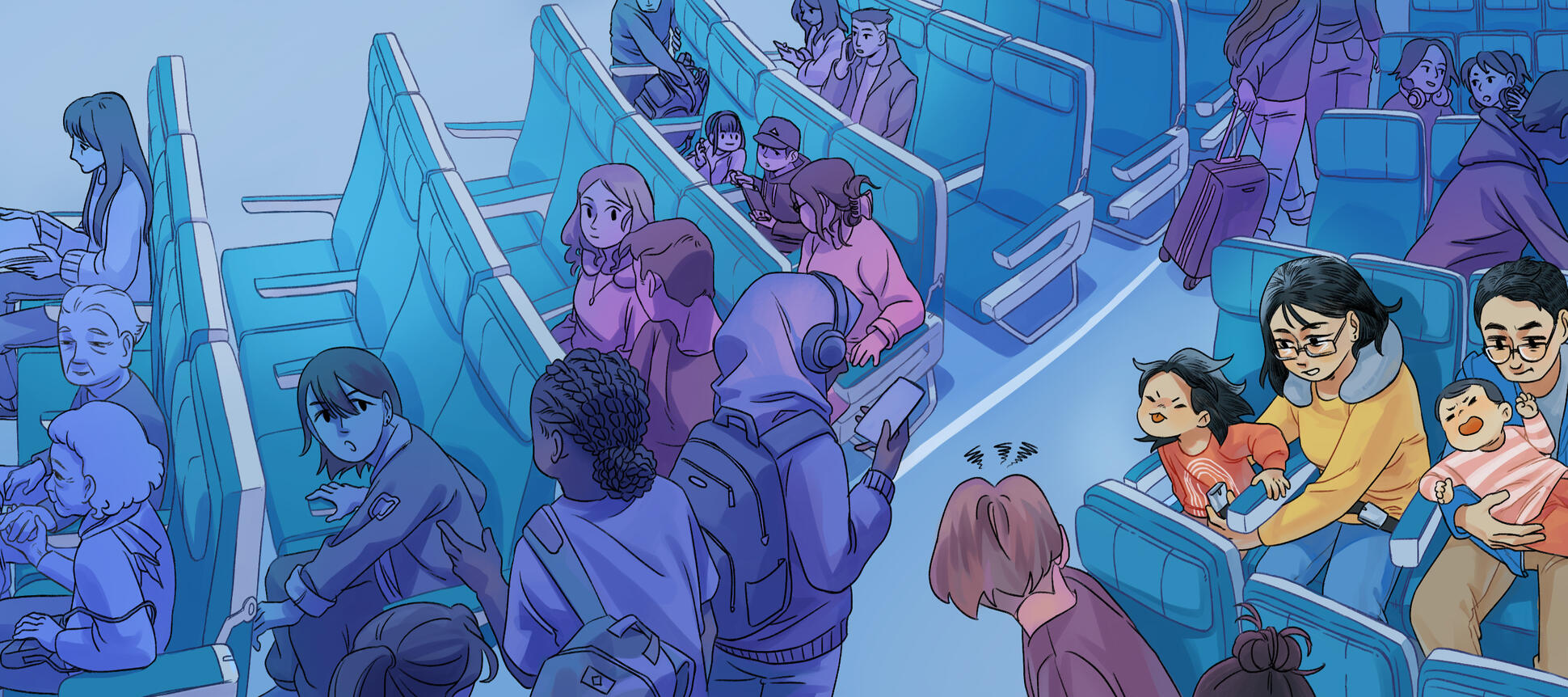 spread from picture book dummy "Suzie Can't Sleep"