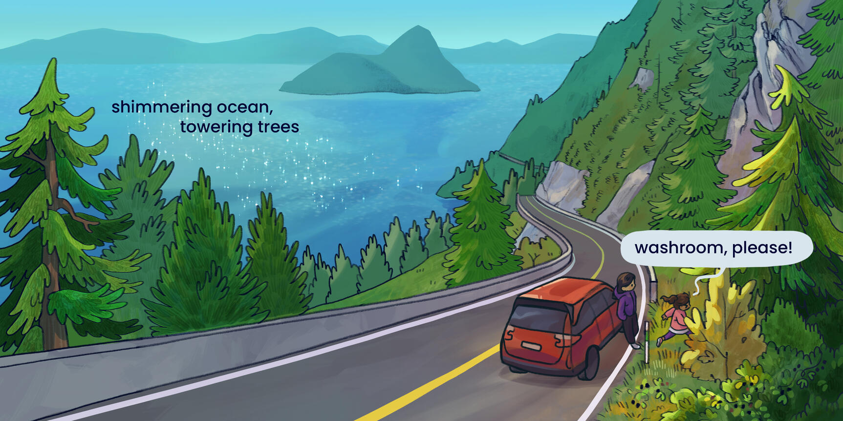 road trip washroom break!